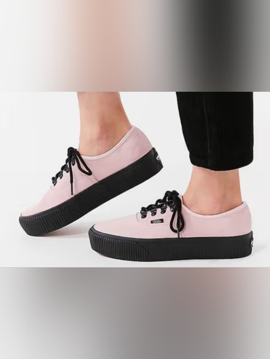 Vans Shoes - Vans Authentic Platform 2.0 'Embossed - Chalk Pink' Sneakers Size 10 Used Exc